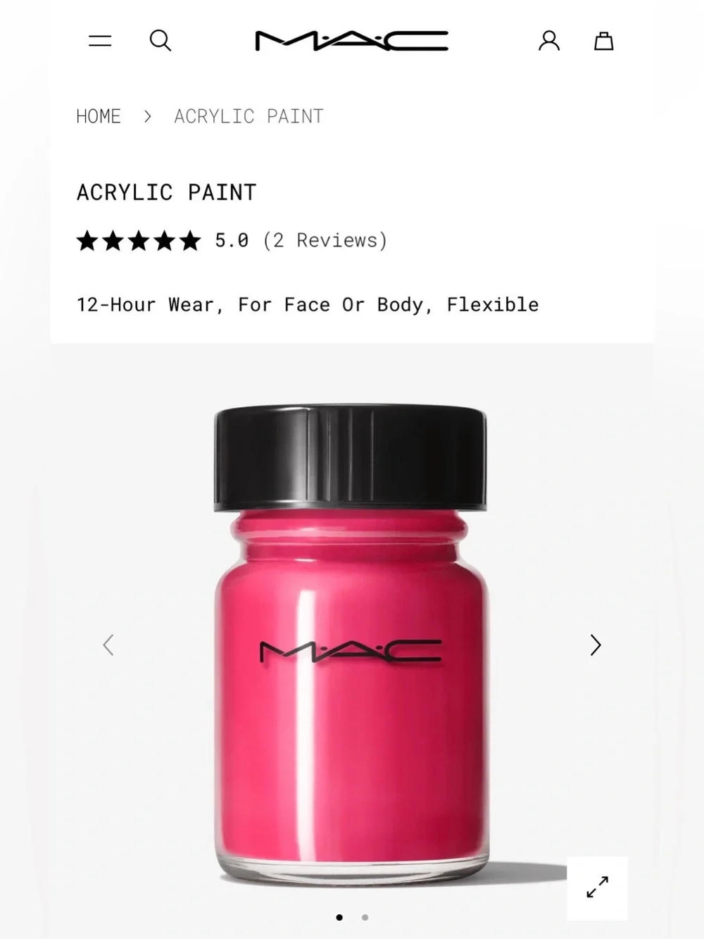 MAC Cosmetics vibrant magenta